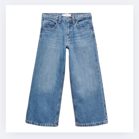 NWOT Mango Culotte Wide-Leg Jeans - Picture 1 of 7